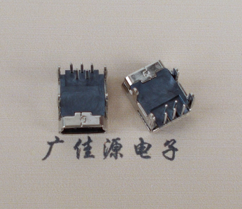 常平镇Mini usb 5p接口,迷你B型母座,四脚DIP插板,连接器