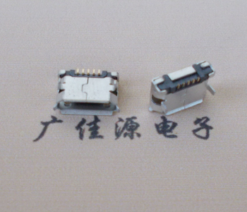 常平镇Micro USB卷口 B型(无柱）插板脚间距6.4普通端子