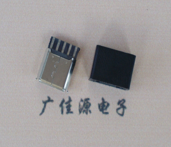 常平镇麦克-迈克 接口USB5p焊线母座 带胶外套 连接器