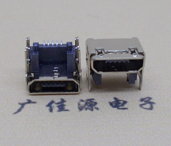 常平镇MICRO USB 5P母座 SMT垫高 L=4.15双壳