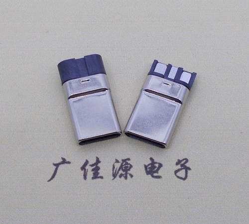 常平镇焊线式 type c11p拉伸公头连接器总体长15.9mm