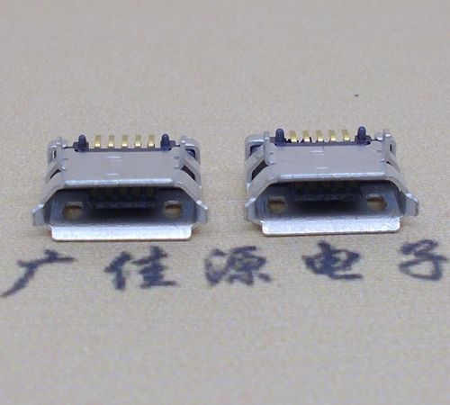 常平镇高品质Micro USB 5P B型口母座,5.9间距前插/后贴端SMT