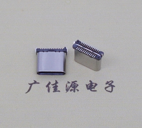 常平镇USB TYPE-C接口短体24P公头立式贴板高度H=8.0mm 高速数据传输快充电款